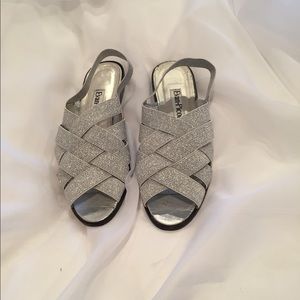 Evan Piicone Silver Strap Sandal